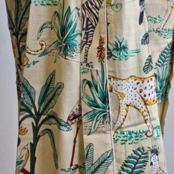 100% Cotton Bath Robe /Kimono Beige One Size - Picture 4 of 5